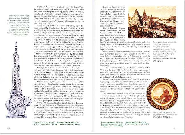 Gestaltung, Satz und Druckvorlage eines Führers zu den großen Pyramiden in Giza in Ägypten von Angela Milward-Jones, 32 Seiten